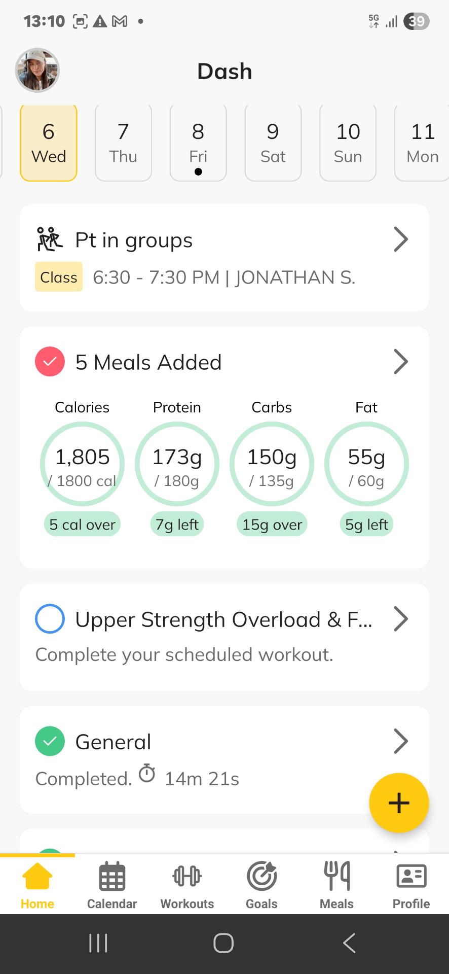 NEXYRA app dashboard