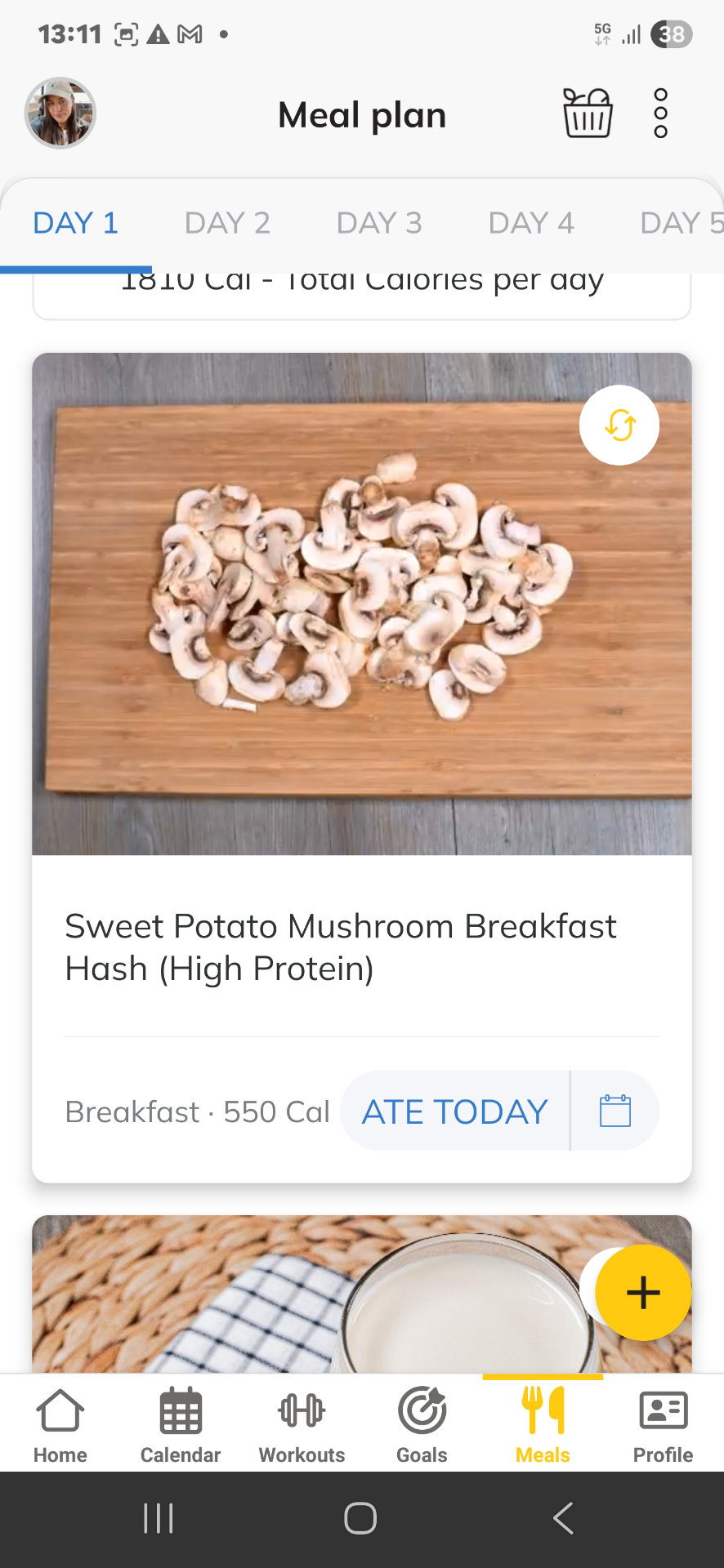 NEXYRA app meal plan